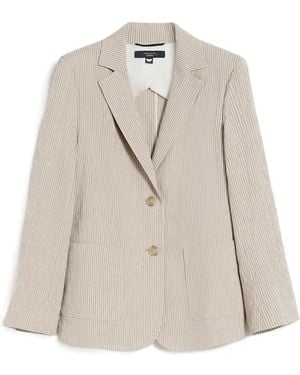 Weekend by Maxmara Wkdaletta Single-Breasted Jacket - Natural