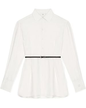 Givenchy Voyou Belted Shirt - White