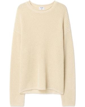 Filippa K Ribbed-Knit Dropped-Shoulder Sweater - Natural