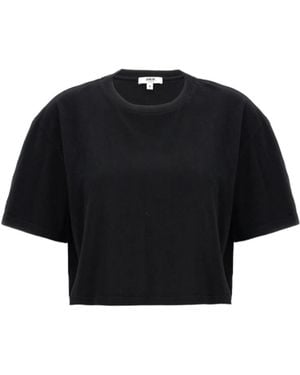 Agolde Anya Cropped T-Shirt - Black