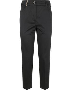 Peserico Tapered Trousers - Black