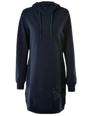 EA7 Hot Drilling Logo Dress - Blue