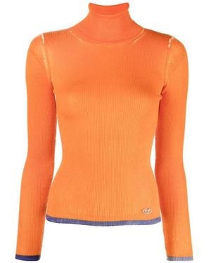 DIESEL M-Aribelle Ribbed-Knit Sweater - Orange