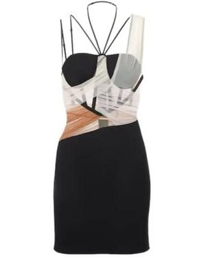 Nensi Dojaka Sacha Corset Minidress - Black