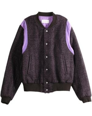 Dries Van Noten Long-Sleeve Casual Jacket - Purple