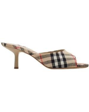 Burberry Check Mews Low Sandals - Multicolour