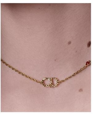 Dior Qixi Cd Lady Twist Necklace - Multicolor