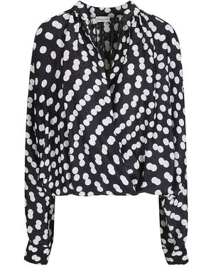 Dries Van Noten Polka Dot Printed Blouse - Black