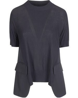 Sacai Knit Pullover - Blue