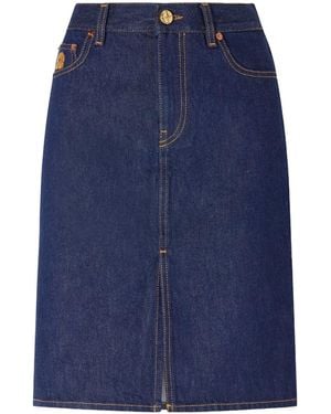 Blazé Milano Denim Midi Skirt - Blue