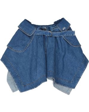 Loewe Belted Asymmetric Skirt - Blue