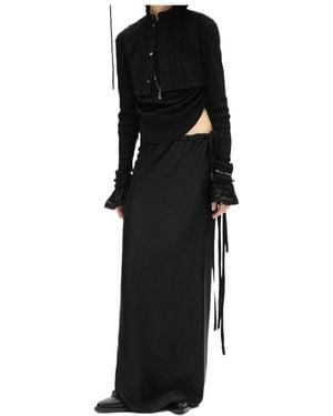 Ann Demeulemeester Dot Wrinkled T-Shirt - Black