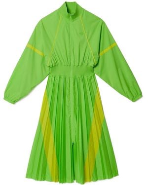Lacoste Standcollar Longsleeve Dress - Green