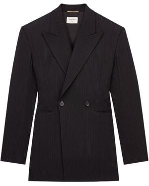 Saint Laurent Double-Breasted Jacket - Black