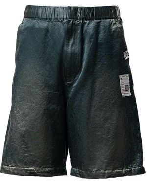 Maison Mihara Yasuhiro Sun Faded Like Satin Shorts - Black
