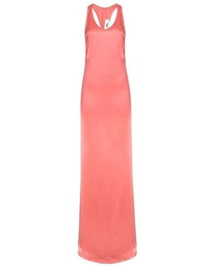 Fendi Halter Neck Sleeveless Dress - Pink