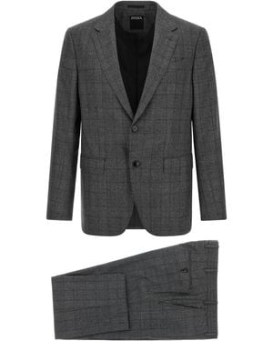ZEGNA Long-Sleeve Suit Set - Gray