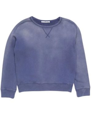Acne Studios Sprayed Logo Sweatshirt - Blue