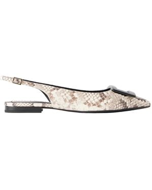 Roger Vivier Buckle Ballet Flats - White