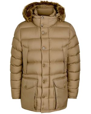 Moncler Clunye Faux Fur-Trimmed Nylon Jacket - Green