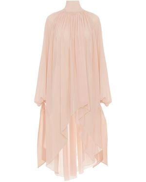 Chloé Georgette Silk Blouse - Pink