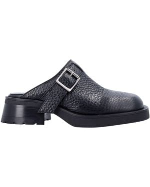 Miista Aroa Buckled Slide Sandals - Blue
