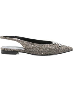 Celine Pointed Flat Shoes - Grey