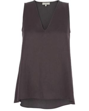 Antonelli V-Neck Blouse - Brown