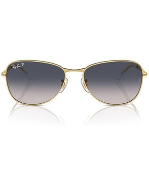 Ray-Ban Pilot-Frame Sunglasses - White