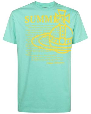 Vivienne Westwood Typographic Print T-Shirt - Green