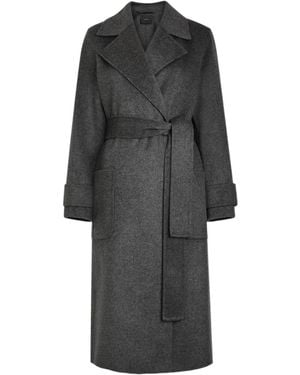 JOSEPH Arline Wool And Cashmere-Blend Trench Coat - Gray