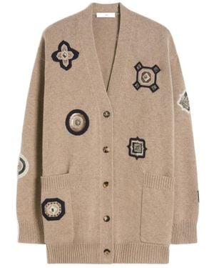 Max Mara Mxmgioire V-Neck Cardigan - Natural