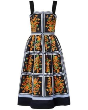 Carolina Herrera Printed Midi Dress - White
