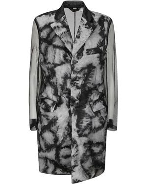 Comme des Garçons Comme Des Garçons Sheer Patterned Jacket - Grey