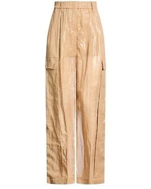Brunello Cucinelli Solidcolor Cargo Trousers - Natural