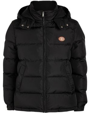 Valentino Padded Shell Jacket - Black