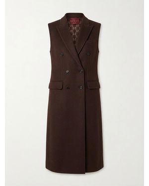 Gucci Double Breasted Button-Up Coat - Brown