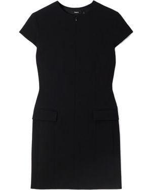 Theory Short-Sleeved Mini Dress - Black