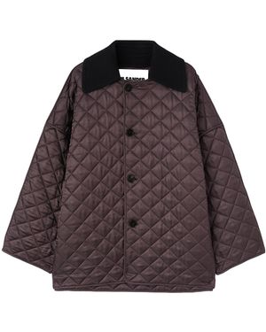 Jil Sander Quilted Down Jacket - Brown