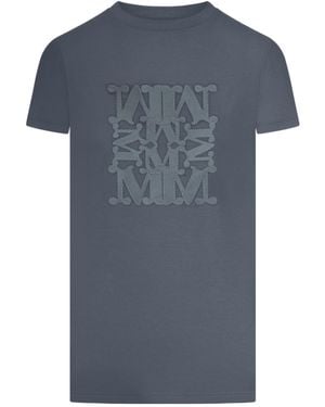 Max Mara Giovane Monogram T-Shirt - Blue