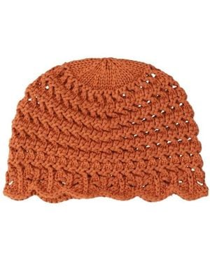 Loro Piana Knitting Hat - Orange