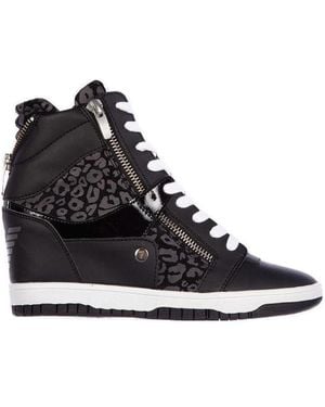 EA7 High-Top Casual Trainers - Black