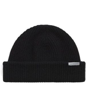 Balenciaga Wool Beanie - Black