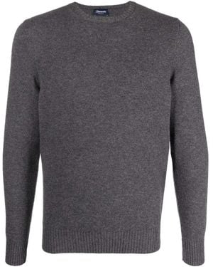 Drumohr Fine-Knit Cashmere Sweater - Gray
