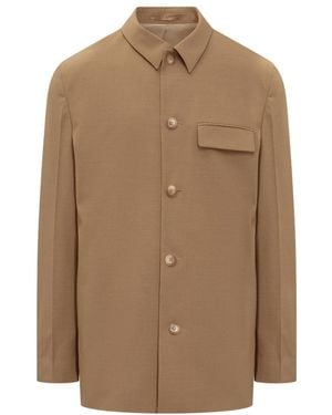 Nanushka Jair Shirt - Brown