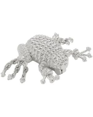 Loewe Frog Brooch - White