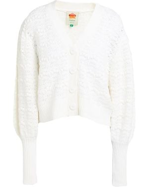 FARM Rio Solid Color Cardigans - White
