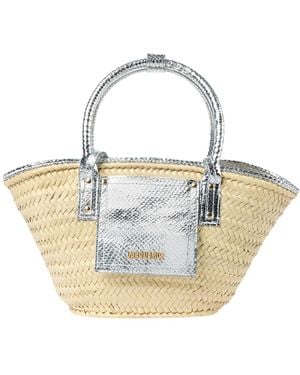 Jacquemus Logo Tote Bag - Metallic