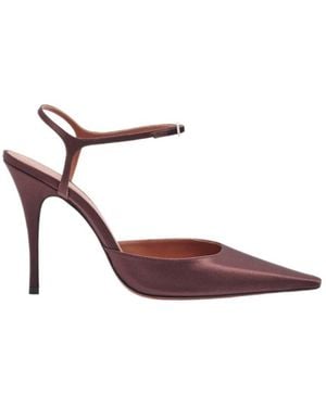 AMINA MUADDI Pointed-Toe High-Heeled Sandals - Pink