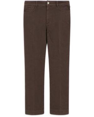 Sportmax Enna Cropped Jeans - Brown